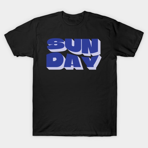 Sunday Chill Typography T-Shirt by syahrilution